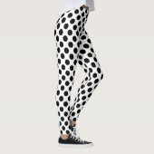 Polka Dots, Polka Dot Pattern, Black and White Leggings (Rechts)