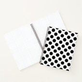 Polka Dots, Polka Dot Pattern, Black and White Notitieboek (Binnen)