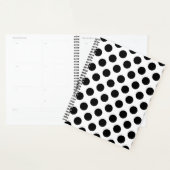 Polka Dots, Polka Dot Pattern, Black and White Planner (Display)