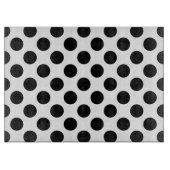 Polka Dots, Polka Dot Pattern, Black and White Snijplank (Voorkant)