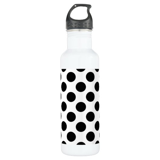 Polka Dots, Polka Dot Pattern, Black and White Waterfles (Voorkant)