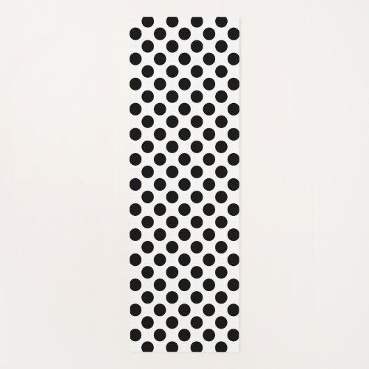 Polka Dots, Polka Dot Pattern, Black and White Yogamat (Voorkant)