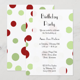Polka Dots, Polka Dot Pattern, Stippen, Birthday Kaart