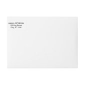 Polka dots retour adres wrap label (Voorkant)