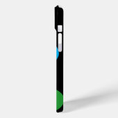 Polka Dots Roze Blauw Zwart Wit Sinaasappel Chic Case-Mate iPhone Case (Achterkant / Links)