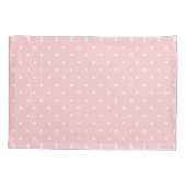 Polka Dots Roze en Wit Schattige Modern Pattern Kussensloop (Achterkant)