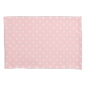 Polka Dots Roze en Wit Schattige Modern Pattern Kussensloop (Voorkant)