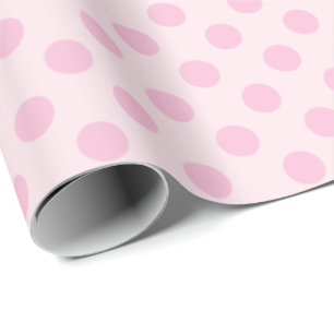 Polka Dots Roze Pastel Monochrom Small Cadeaupapier