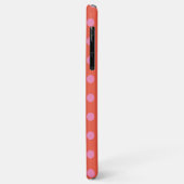 Polka Dots Roze Sinaasappel Case-Mate iPhone Case (Achterkant/links)