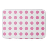  Polka Dots Roze Wit Kleur Retro Classic Badmat (Voorkant)