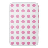  Polka Dots Roze Wit Kleur Retro Classic Badmat (Voorkant Verticaal)