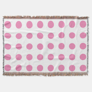  Polka Dots Roze Wit Kleur Retro Classic Deken