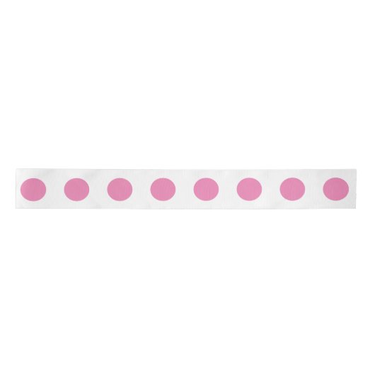  Polka Dots Roze Wit Kleur Retro Classic Lint (Voorkant)