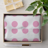 Polka Dots Roze Wit Kleur Retro Classic Tissuepapier (Geschenk)