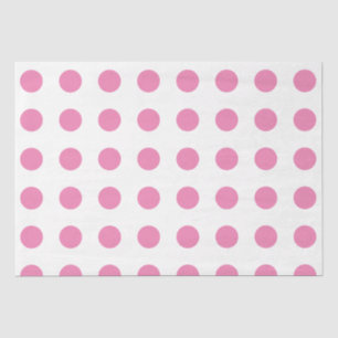  Polka Dots Roze Wit Kleur Retro Classic Tissuepapier