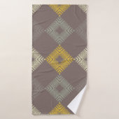 Polka dots seamless pattern. Mosaic of Ethic Figu Badhanddoek (Badhanddoek)