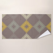 Polka dots seamless pattern. Mosaic of Ethic Figu Badhanddoek (Badhanddoek)