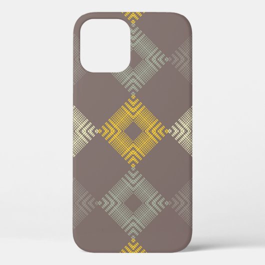 Polka dots seamless pattern. Mosaic of Ethic Figu Case-Mate iPhone Case (Achterkant)