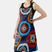 Polka dots seamless pattern. Mosaic of Ethic Figu Schort (Insitu)