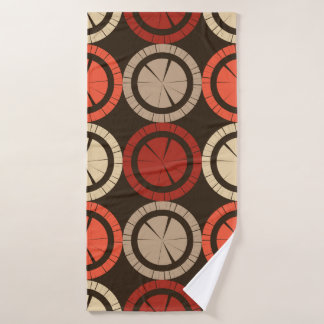 Polka dots seamless pattern. Mosaic of ethnic figu