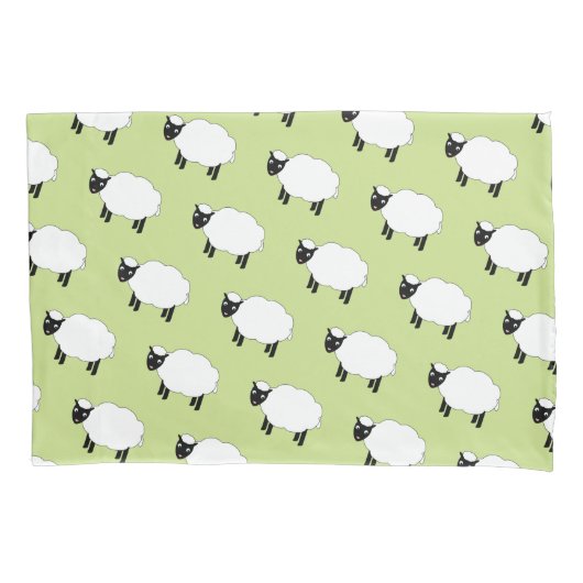 Polka Dots Sheep Kussensloop (Voorkant-Links)