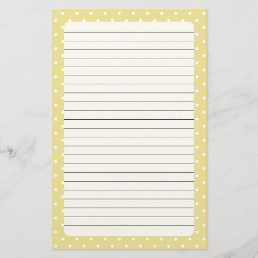 Polka Dots Stationery Briefpapier (Voorkant)