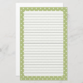 Polka Dots Stationery Briefpapier (Voorkant / Achterkant)