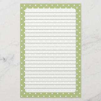 Polka Dots Stationery Briefpapier