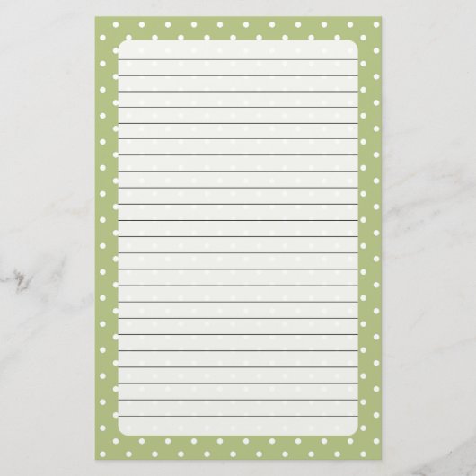 Polka Dots Stationery Briefpapier (Voorkant)