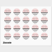 Polka Dots Stickers Monograms Gifts Seals (Vel)