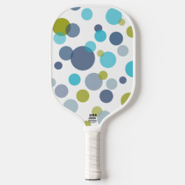 Polka Dots & Stripes Pickleball Paddle Sjabloon