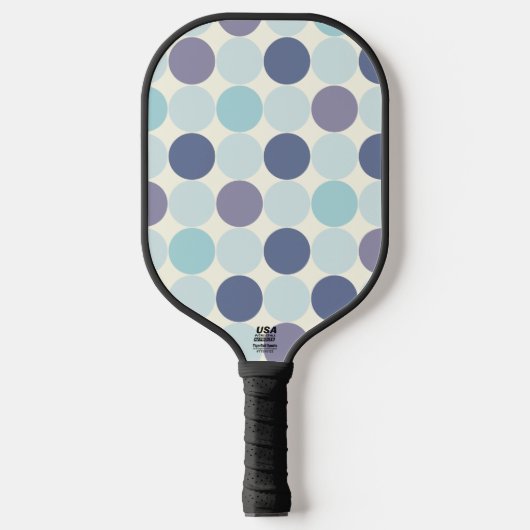 Polka Dots & Stripes Pickleball Paddle Sjabloon (Voorkant)