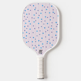 Polka Dots & Stripes Pickleball Paddle Sjabloon
