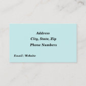 Polka Dots Visitekaartje (Achterkant)