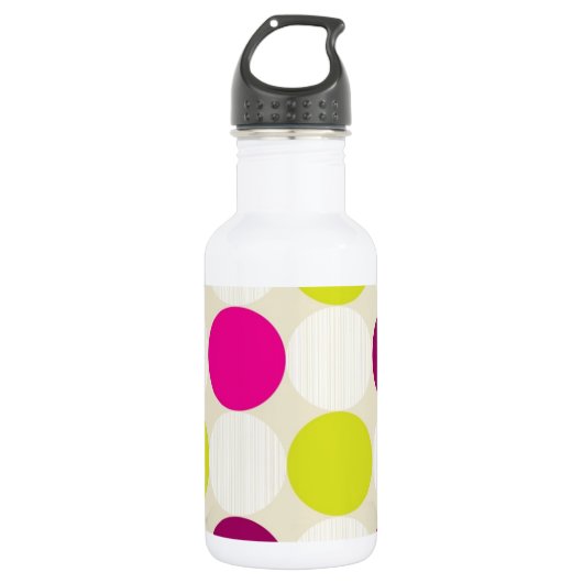 Polka Dots Water Bottle Waterfles (Voorkant)