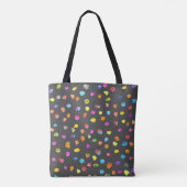 Polka dots waterverf boho pop art draagtas (Achterkant)