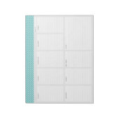 Polka Dots Weekly Desk Planner Notitieblok (Gedraaid)