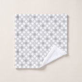 Polka dots white gray and white light gray (Gant de toilette)