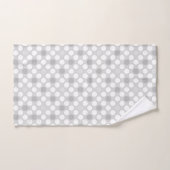 Polka dots white gray and white light gray (Serviette à main)