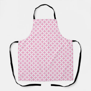 Polka dots wit roze retro schort