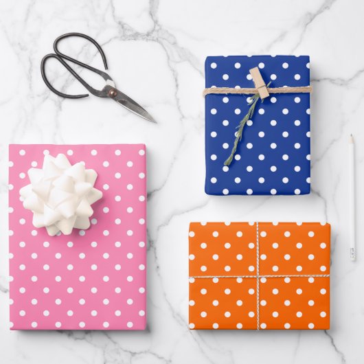 Polka Dots Wrapping Paper Sheet Set (Voorkant)