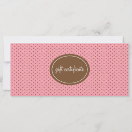 Polka Dotted Boutique Style Cadeaubonnen