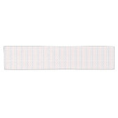 Polka Dotted Mountain Peak Pattern Korte Tafelloper (Horizontaal)