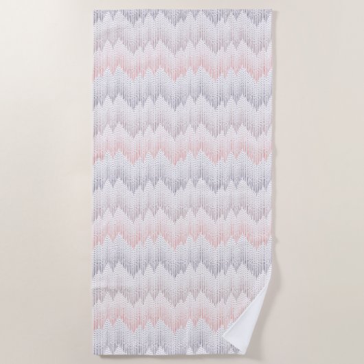 Polka Dotted Mountain Peak Pattern Strandlaken (Voorkant)