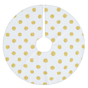 Polka Gold Glitter Stippen Textuur Kerstboom Rok
