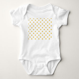 Polka Gold Glitter Stippen Textuur Romper