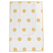 Polka gouden oudejaarsfeest medium cadeauzakje (Achterkant)