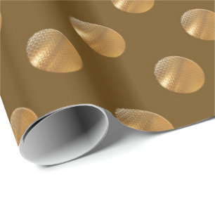 Polka gouden stippen cadeaupapier
