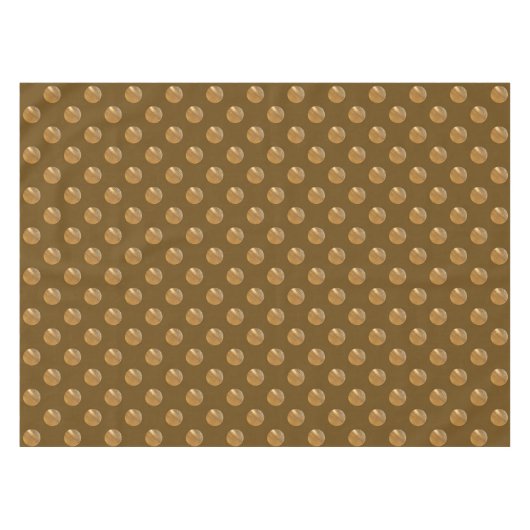 Polka gouden stippen tafelkleed (Voorkant (Horizontaal))