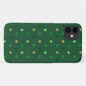 Polka harten op bosgroen Case-Mate iPhone case (Achterkant (horizontaal))